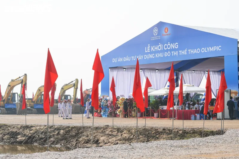 Dự án Khu đô thị thể thao Olympic được khởi công tại Hà Nội, trong đó sân Trống Đồng là hạng mục trung tâm đáng chú ý.