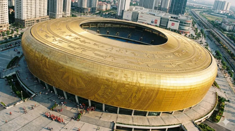 Sân vận động Trống Đồng được quy hoạch trong Khu đô thị thể thao Olympic ở phía Nam Hà Nội, gắn với khu vực Thường Tín, Thượng Phúc.